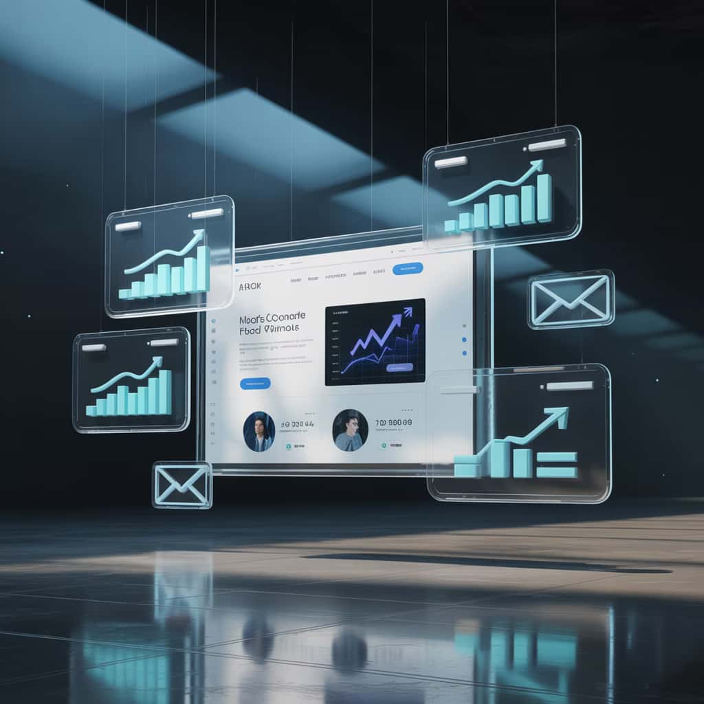 Illustration Site Web Professionnel qui Convertit - Fini les sites qui ne rapportent rien. Nous créons votre vitrine digitale avec u...