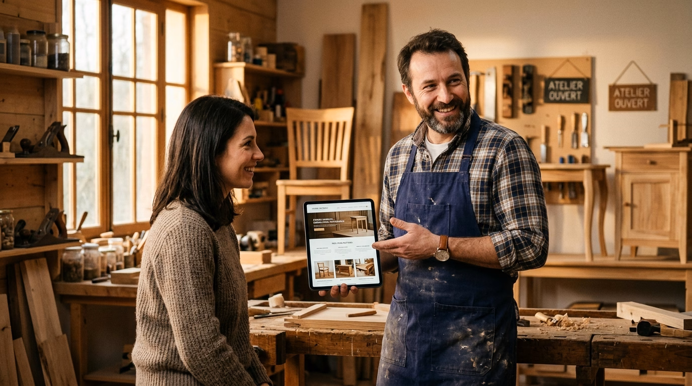 Creation site internet menuisier : prix, etapes et ROI en 2026