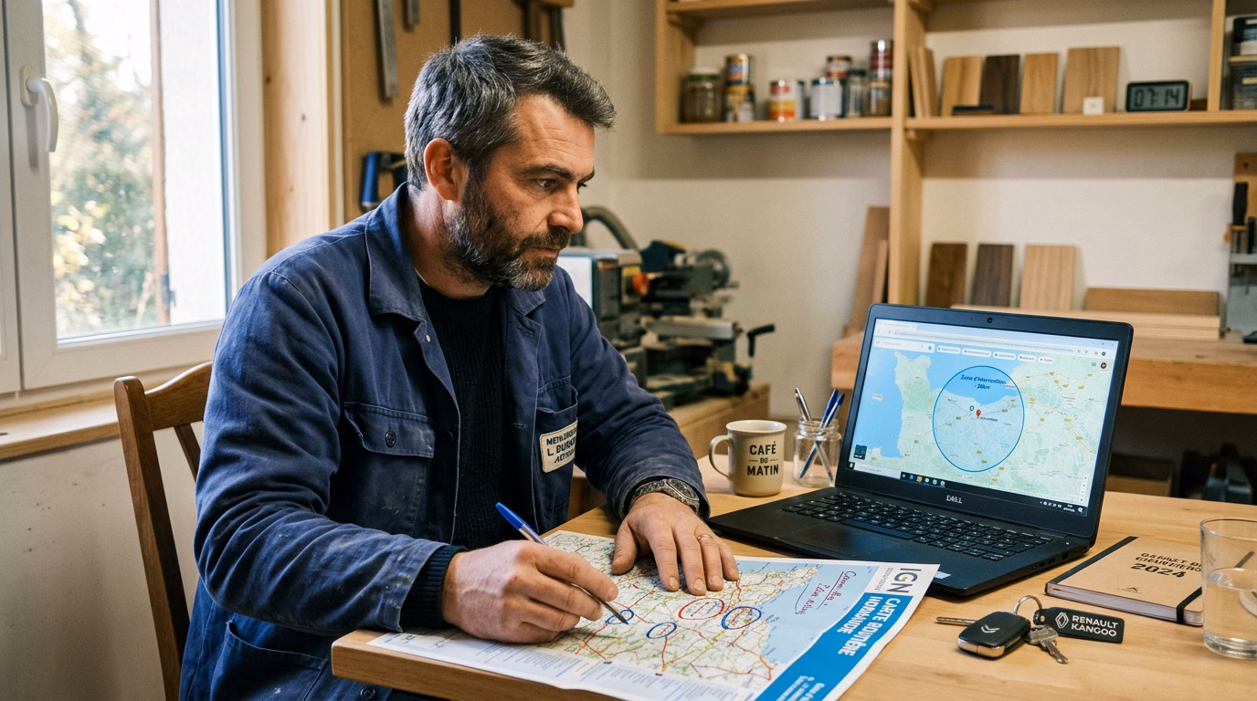 Google Ads artisan : régler ta zone de diffusion (geo targeting)